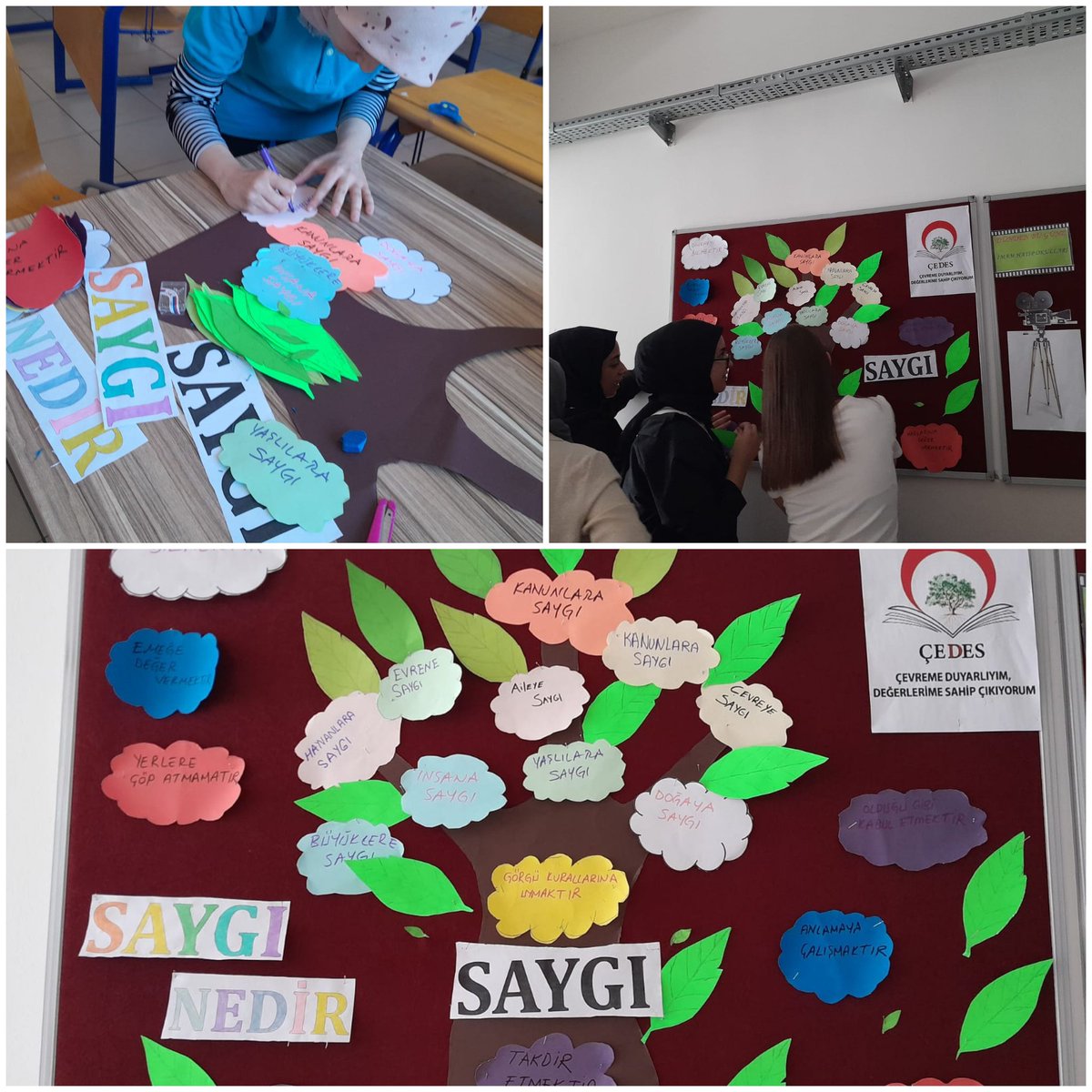 markkaihl1's tweet photo. ÇEDES de ayın değeri SAYGI. Öğrenci kulübümüz ün atölye çalışması. https://t.co/l5OxiWITvr