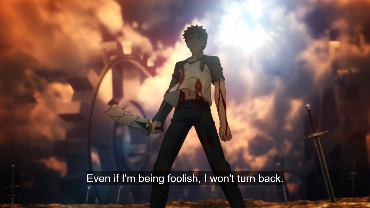 EriccTony's tweet image. I heard some Nasty people join Shirou day just for followers. Shirou day is way more than that. It's about unity. It's about saving people, it's about ideals, it's about hero's of justice. IT'S ABOUT SWORDS!!!!! Trace... ON!