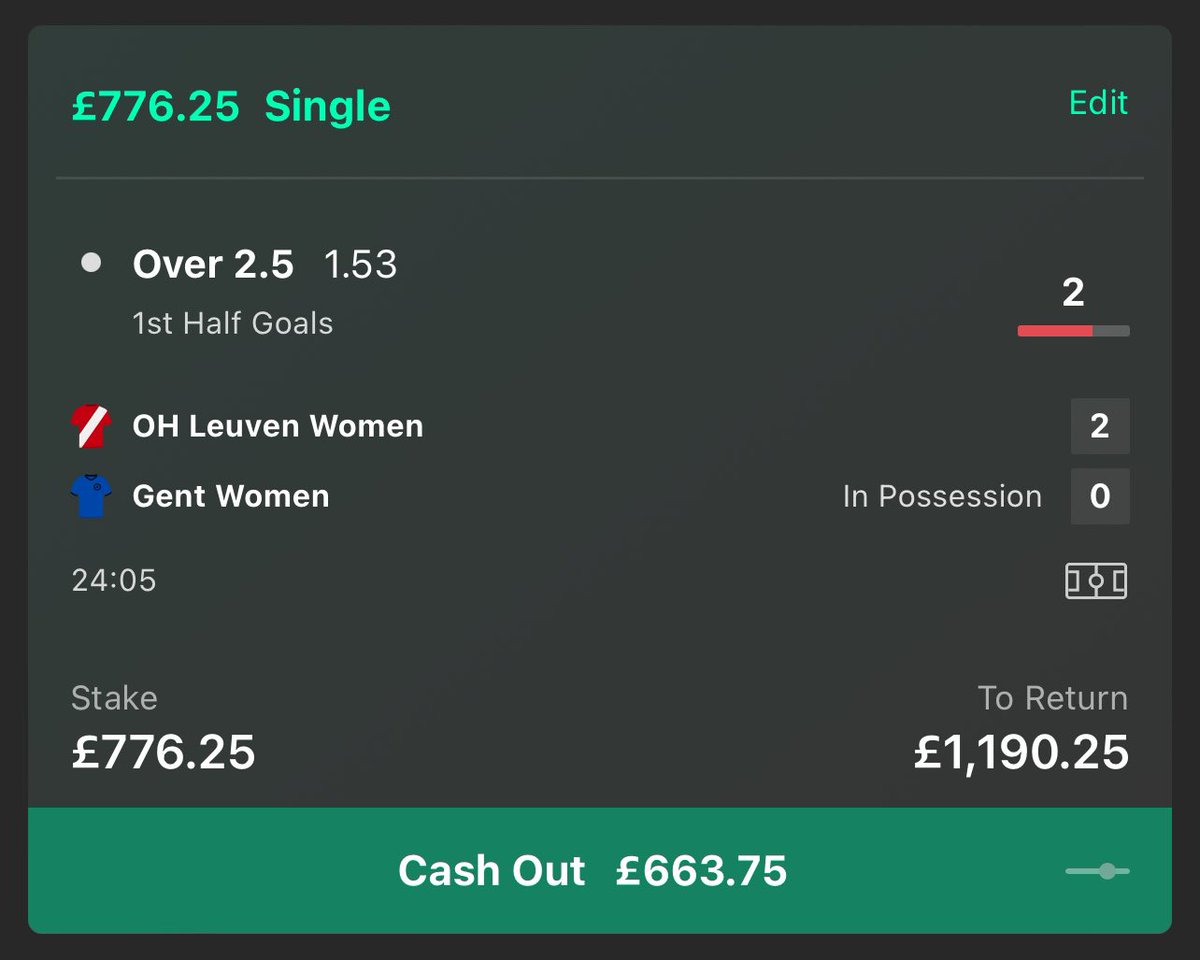 TheBetMaster01's tweet photo. BET 6: £86.25 > £132.25 (Ignore my stake)

GAME: Leuven Women v Gent Women - Over 2.5 FHG

LIKE THIS ❤️ if you’re joining in https://t.co/Oh6HkfPLjW