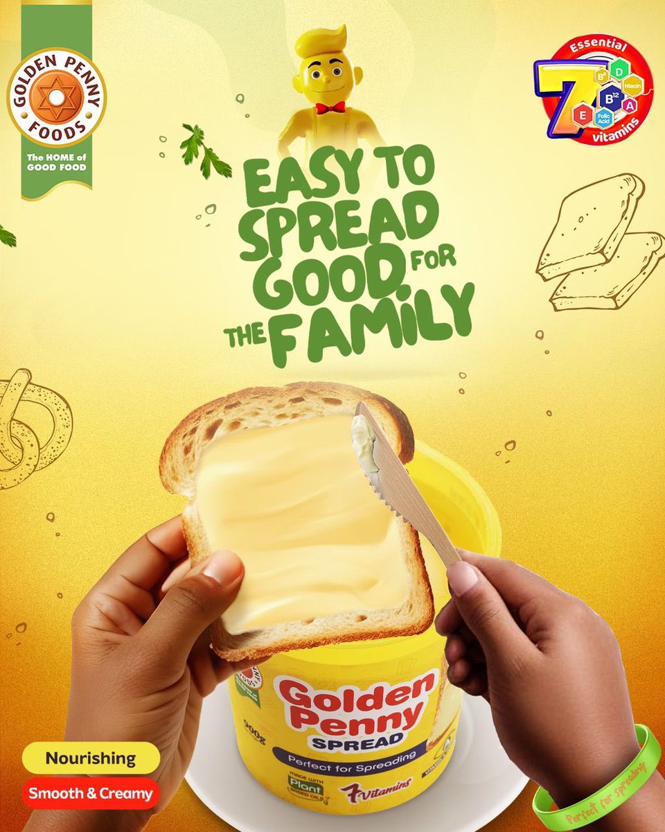 BzingersVine's tweet photo. Don’t forget to add a creamy touch to your meal to make it something special. Taste the difference in every fill of Golden Penny Classic Spread.

Follow @GpennySpreads
#GoldenPennyClassicSpread
#GoodForTheFamily https://t.co/tGf0BYksdM