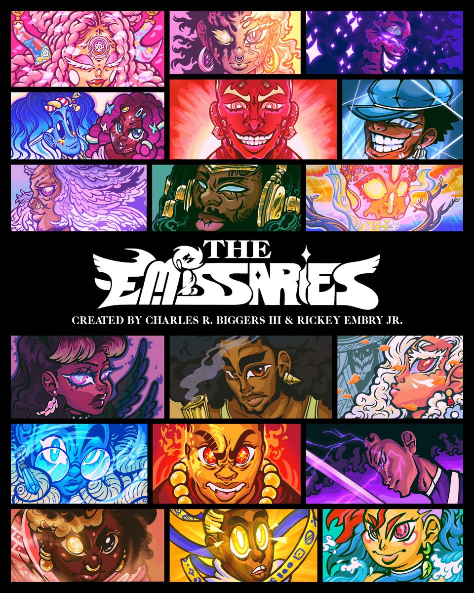 cbsyll's tweet photo. THE EMISSARIES: OPPOSITION
#cartoonconcept
#characterart #blackart #blackanimation #blackanimator #comicart #speedpaint #blackcomics #comicproject #splashart #characterdesign #originalcharacters #animatedpilot #artistsonx #noai #ocart #clipstudiopaint #illustration https://t.co/xobAJ5Lrk8