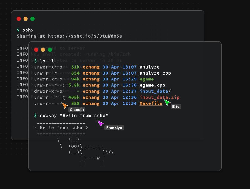 bearstech's tweet photo. SSHX : un jouet d' Adminsys Open Source pour partager un terminal de manière sécurisé, il se lance en une seule commande. (p)

👉 Le projet : https://t.co/89XsZ5NZ2i
👉 En savoir plus : https://t.co/aHYwjDHbVO https://t.co/duFpnse2kC