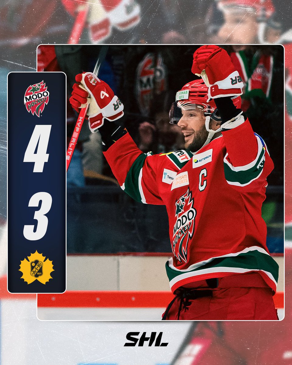 SHLse's tweet photo. 🏒 @MoDo_Hockey bröt förlustsviten - avgjorde sent mot @skelleftea_aik
Text och highlights från matchen hittar du här 📲 https://t.co/Mm929HmIOR
#MODOSKE #SHL #twittpuck #ishockey #svsshl https://t.co/J6t71OhN98