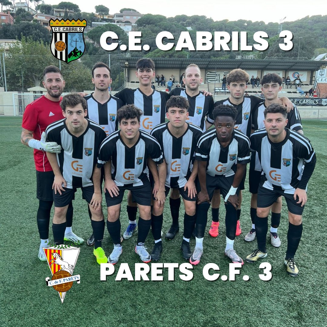Jornada 5  temporada 24- 25

#cecabrils 
#supporterscabrils
#etiquetasanver 
#farmaciacabrils2 
#caff 
#fruteriaasis 
#gastroequip 
#talleresgazquez 
#pranarom
#cfparets
