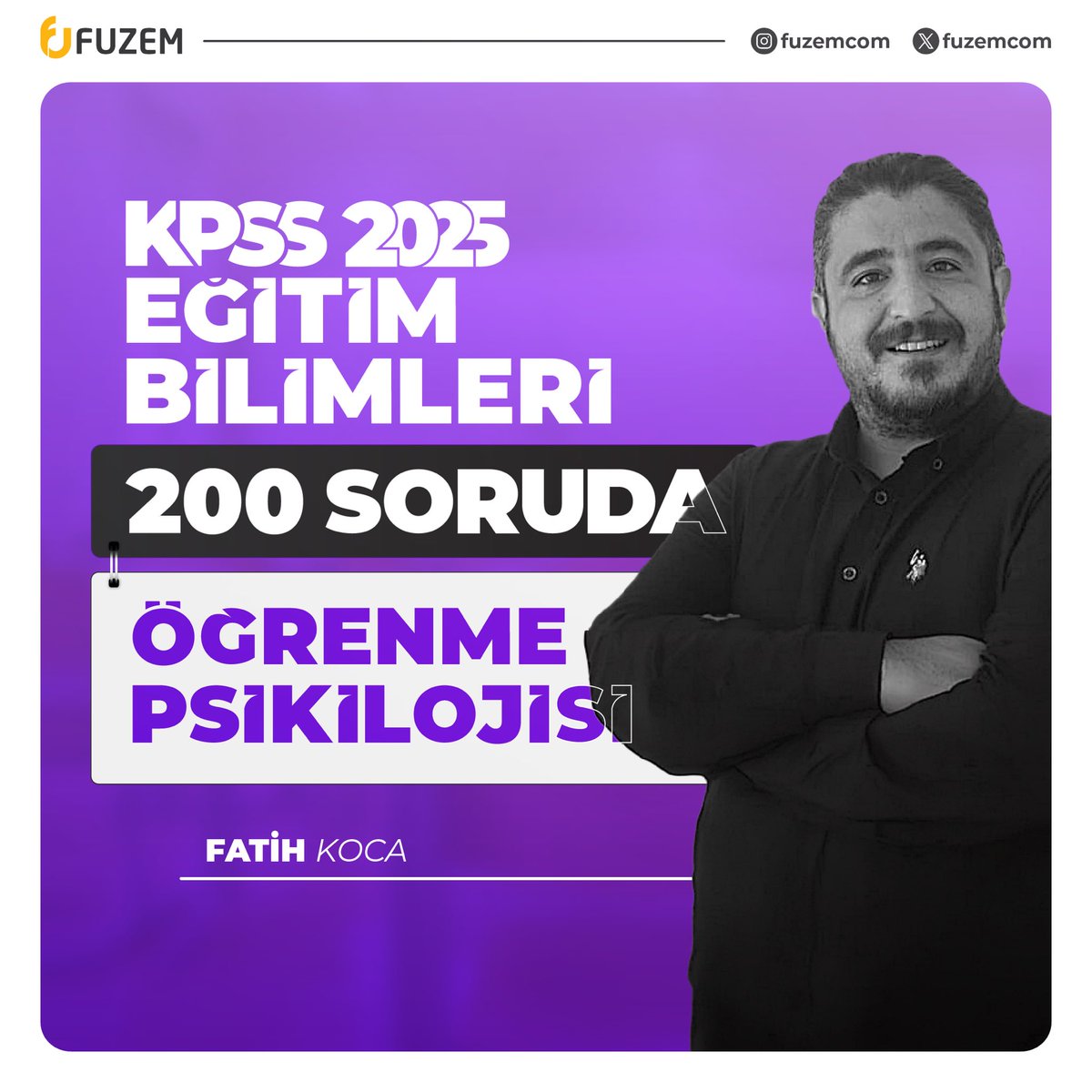 (2025) KPSS Hazırlıkta FUZEM Hep Yanında!
200 Soruda Öğrenme Psikolojisi ‘’Canlı’’ Programlarımızdaki Premium Avantajlar Sadece fuzem.com’da!
Özel Fiyat - Sınırlı Kontenjanlar📌

#fuzem #farklıuzem #eğitimbilimleri #kpss #kpss2025 #5yüzekibi #fatihkoca #gygk