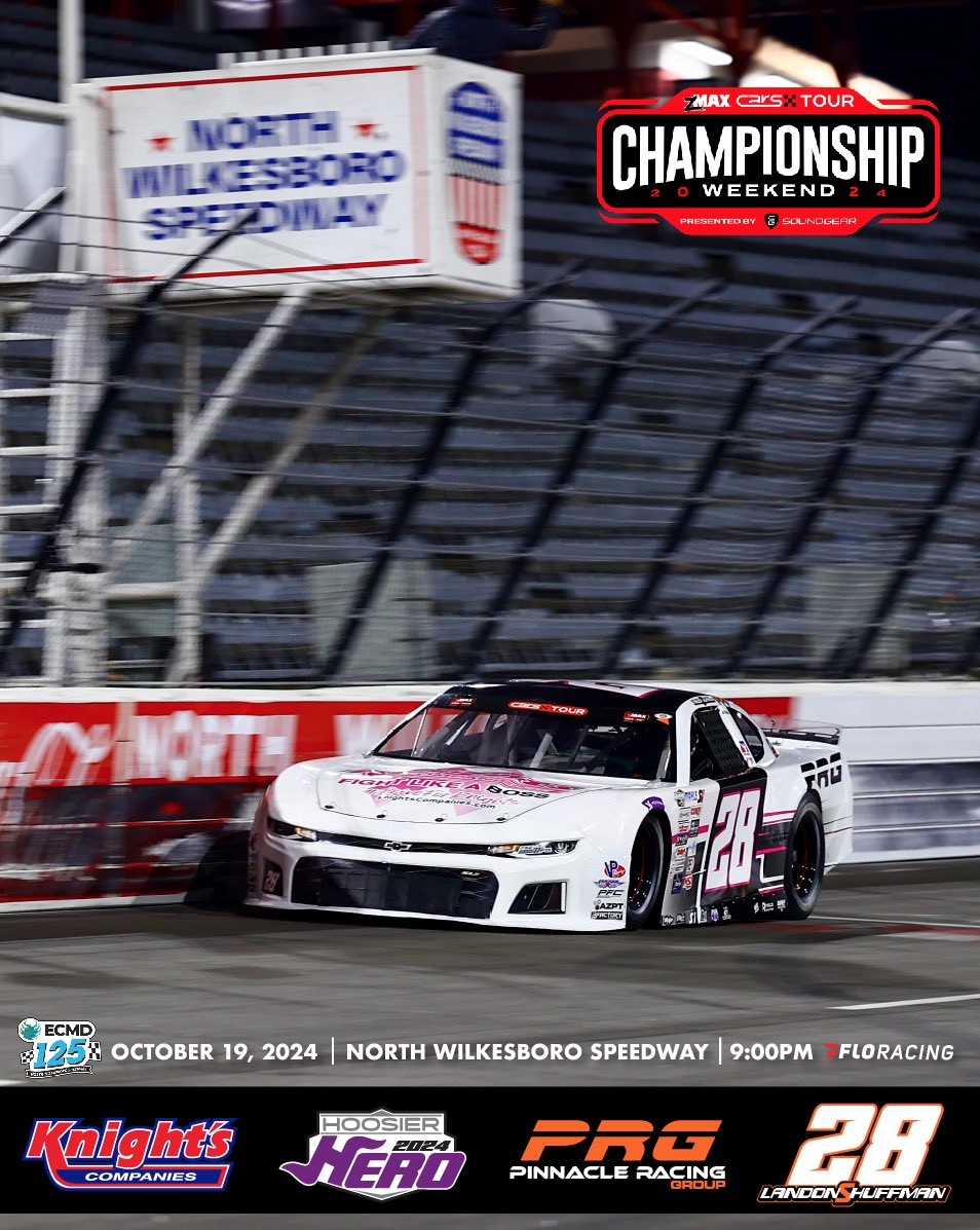 LandonSHuffman's tweet photo. It’s @CARSTour race day at @NWBSpeedway! My @RacePRG guys have brought another strong car and I’m ready to carry the momentum from last week into tonight!
@Knights_Redimix #DriveForKnights | @HoosierTire #HoosierHero | @NASCARRegional https://t.co/Lx406CPbDI