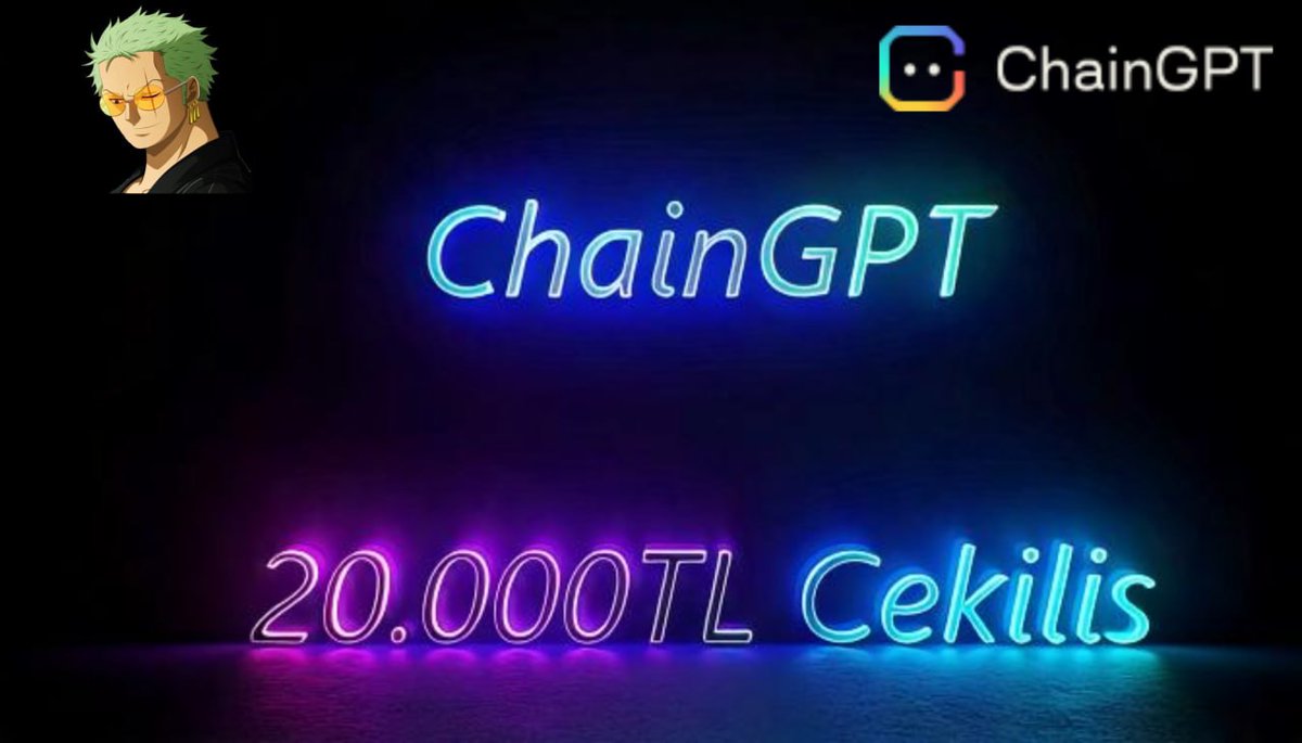🎁🎁 20.000TL🎁🎁

Toplam 5 kişinin kazanacağı çekilişin şartları⬇️

-Takip Et:
<a href="/Chain_GPT/">ChainGPT</a> 
<a href="/ChainGPT_Pad/">ChainGPT Pad (Buzzing)</a> 
<a href="/ChainGPT_Labs/">ChainGPT Labs</a> 
<a href="/DegenPadHQ/">DegenPad</a> 

-RT ve FAV❤️

Bol şanslar dostlar, seviliyorsunuz🫶⚔️