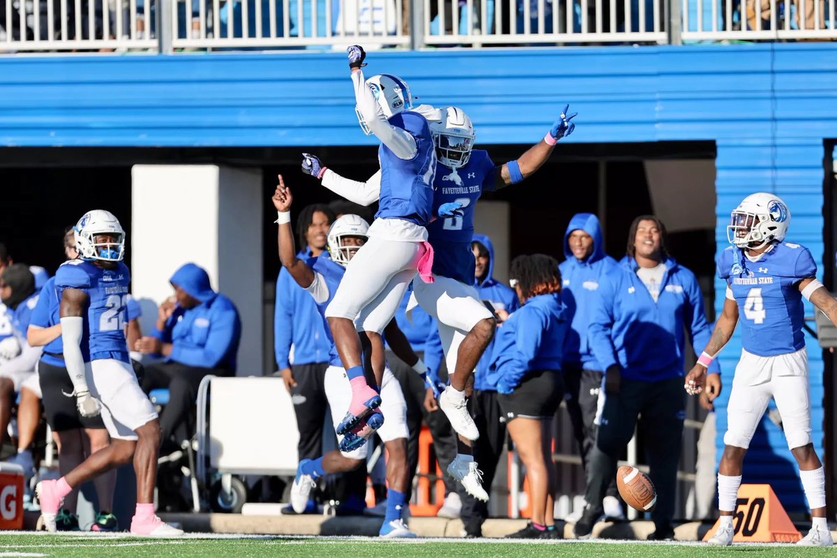 #AGTG 
After a great conversation with <a href="/CoachMagouirk/">Kevin Magouirk</a> I am blessed to receive my 1st offer from <a href="/Fsubroncos_fb/">Fayetteville State Football</a> on my 18th birthday!

Grateful to see 18 🙌🏾🙌🏾