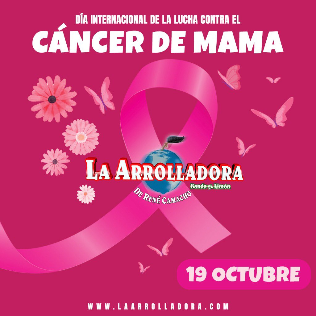 Arrolladora's tweet photo. Prevenir es vivir 🎀. Día Internacional de la Lucha Contra el Cáncer de Mama. Detectar a tiempo está en tus manos #AutoExplorate https://t.co/MikoBYRyod