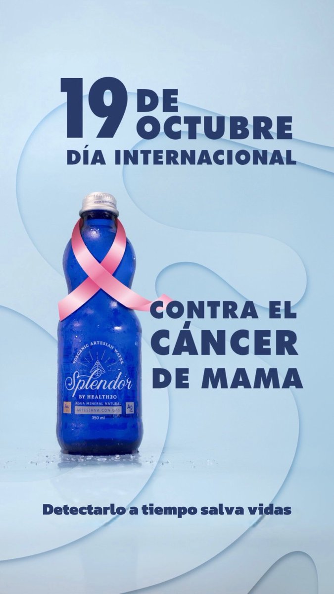 SplendorWater's tweet photo. Hoy nos unimos a la causa en la lucha contra el cáncer de mama. La prevención salva vidas. Recuerda realizarte los controles necesarios a tiempo. Juntos somos parte del cambio. 💗 #diadelcancerdemama #SplendorContigo https://t.co/VmsFh22FHt
