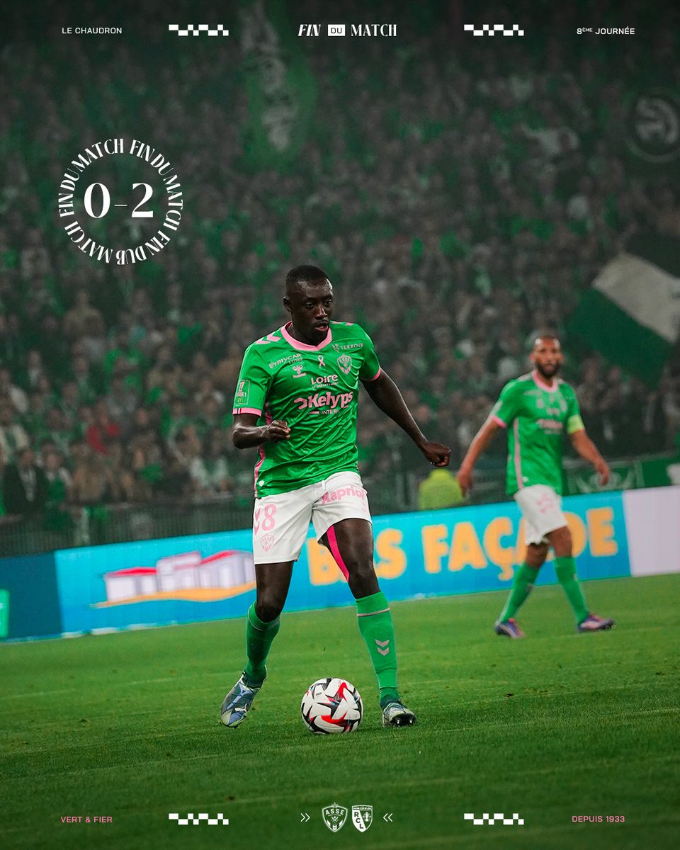 ASSEofficiel's tweet photo. 90e+4 : ⏹️ Malgré une bonne réaction, les Verts doivent s’incliner face à Lens. Prochain rendez-vous très important sur la pelouse d’Angers, samedi (17h) !

💚 0-2 🟡 #ASSERCL https://t.co/PoaGrwVHVe