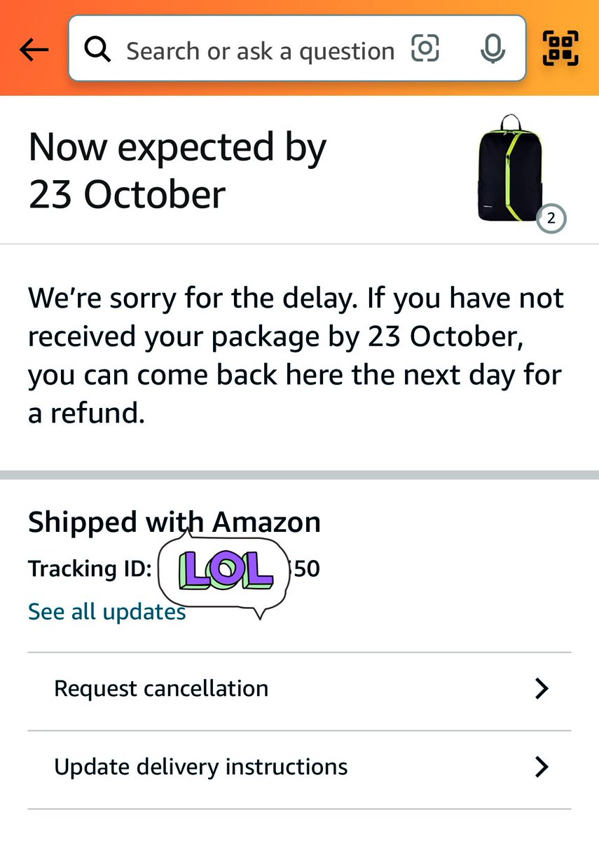 imsoumyasinha's tweet image. #Amazon is doing great in #delaying delivery! @amazonIN what is the value of a prime member who didn’t receive a parcel order 12days ago? 
The parcel has reached my hometown about 5 days ago! If you need a better management or process system, please feel free to ask for my help!