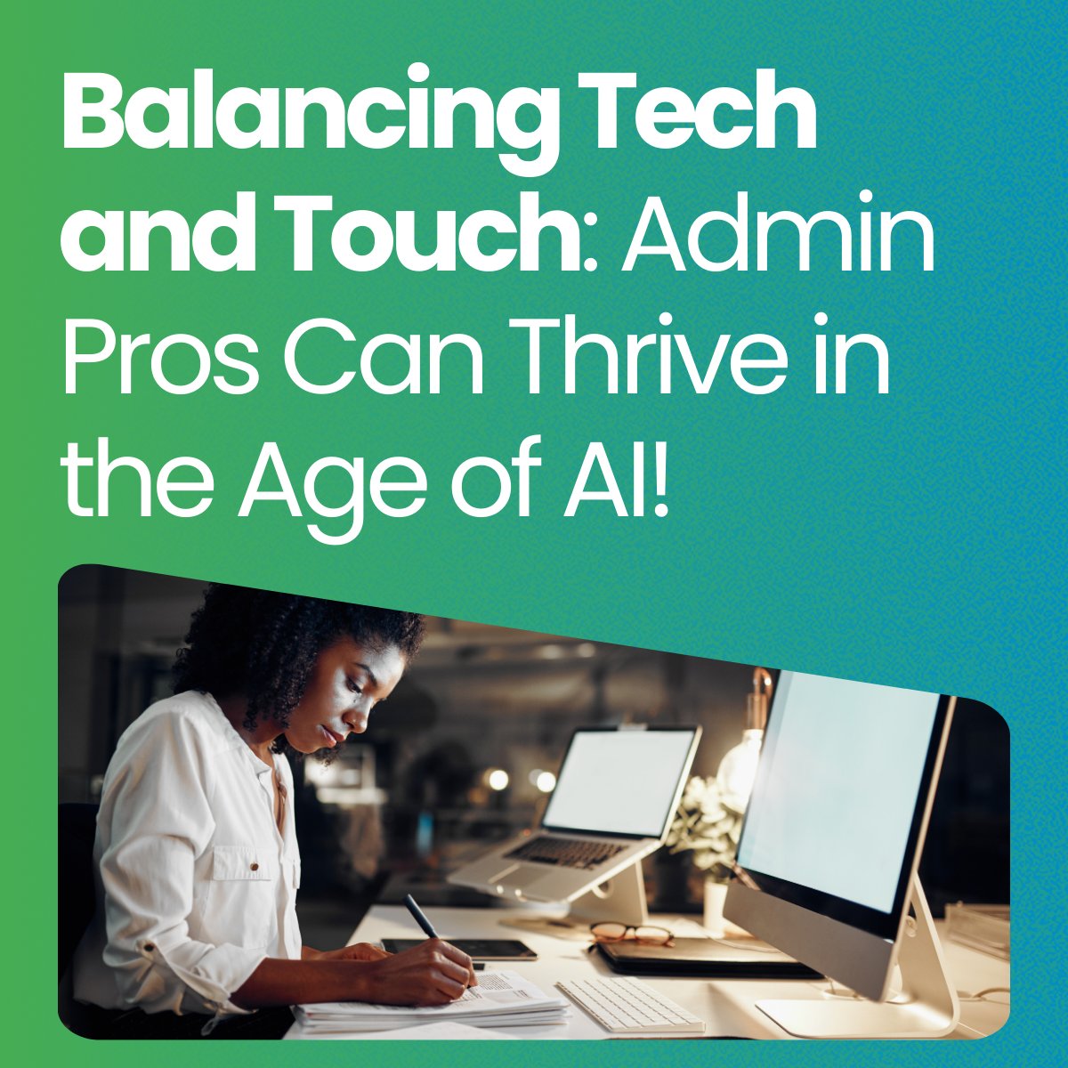 iaap's tweet image. As we embrace automation and AI in our roles, remember: The human touch of administrative professionals remains irreplaceable. How are you adapting to new technologies while maintaining that personal connection? #FutureOfWork #AdminProfessionals