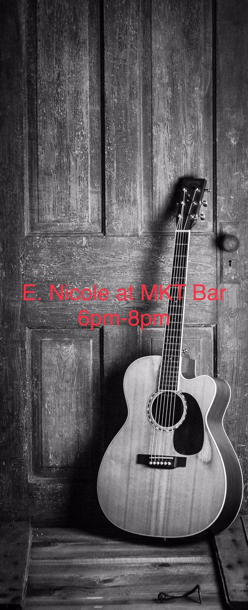 I will be at <a href="/MKTBAR/">MKT BAR</a> (downtown) this evening from 6pm - 8pm 🎶🎙🎸🎶