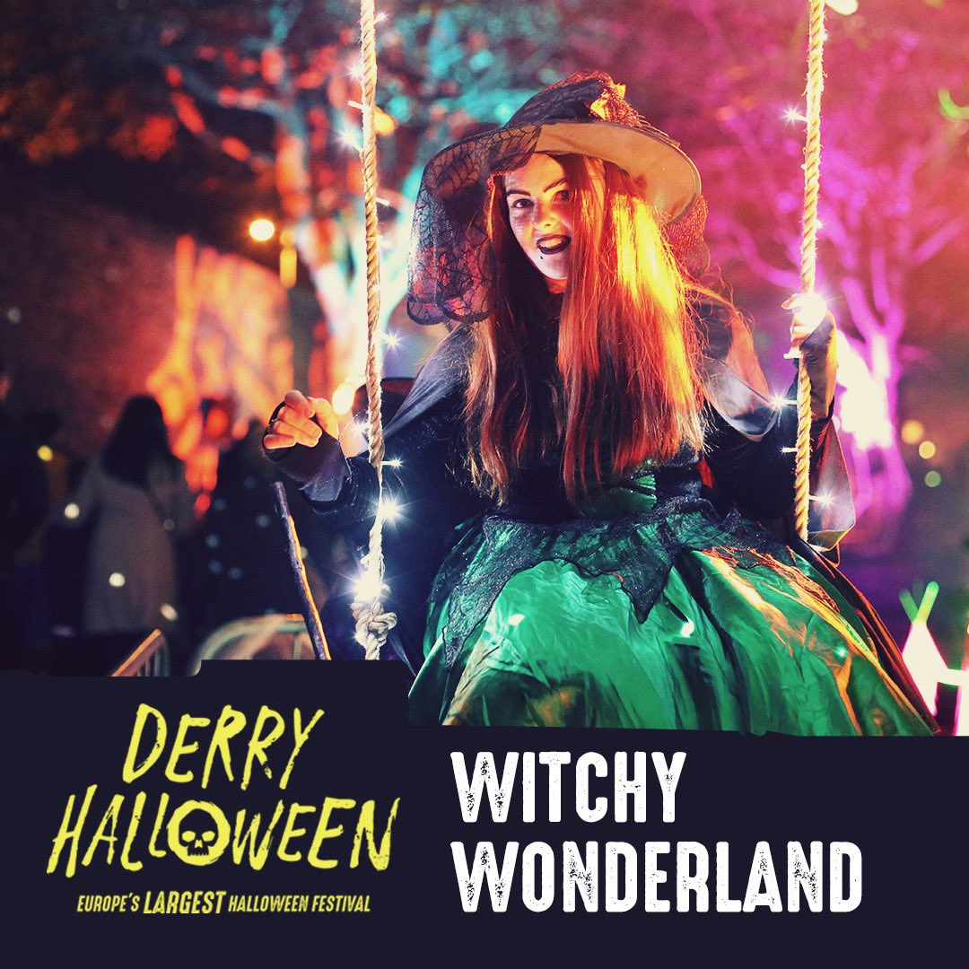 🖤 𝐙𝐨𝐧𝐞 𝟐 in the Awakening the Walled City Trail 🧡    
Mon 28th - Wed 30th Oct - immerse yourself in a world of wonder:

Plan your mid-term break at the #HomeofHalloween 
derryhalloween.com/awakening-the-…