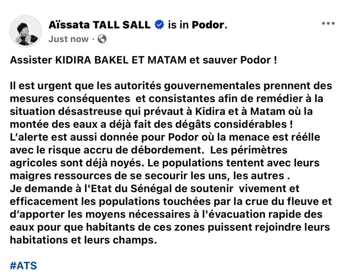 Aïssata Tall Sall tweet media