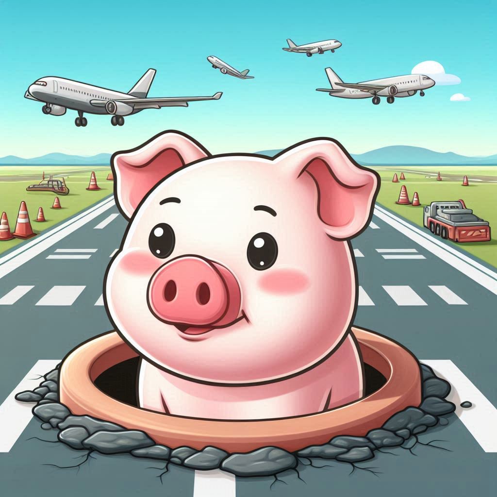 Anywhere but Waterford Airport? #piginapoke