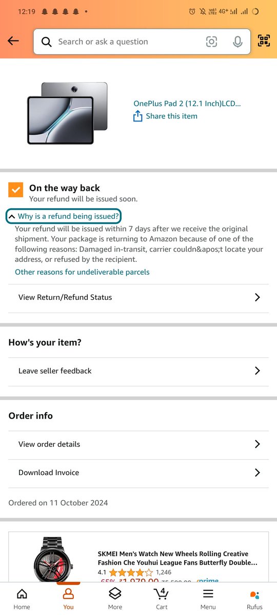 HarpreeTlt's tweet photo. @amazonIN yesterday I complained that my order has not been delivered for many days ....and today I got a message that my order is cancelled ..this is the same I have faced on the previous order this is my worst experience from Amazon facing it for 2 times https://t.co/Ly7VY9MkZy