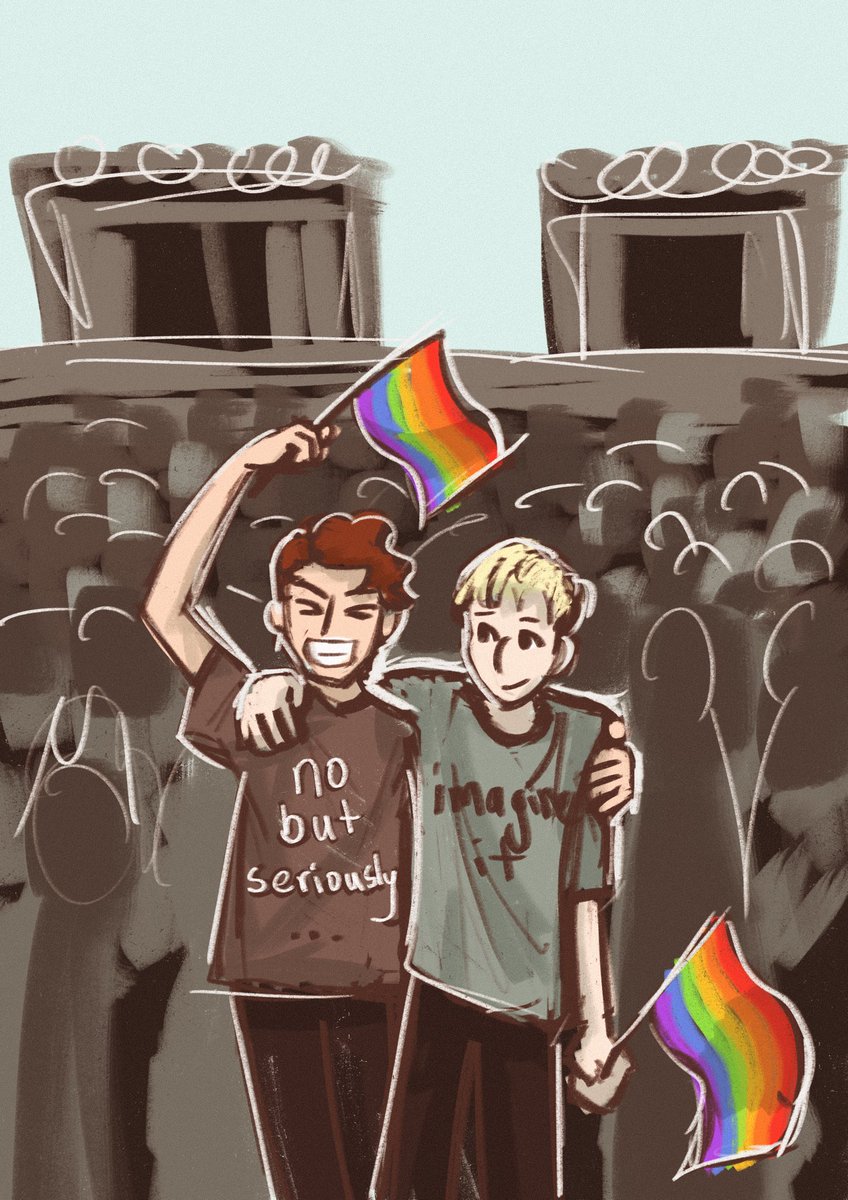 mothmanbussy's tweet image. okay i doodled #15yearsofdanandphil