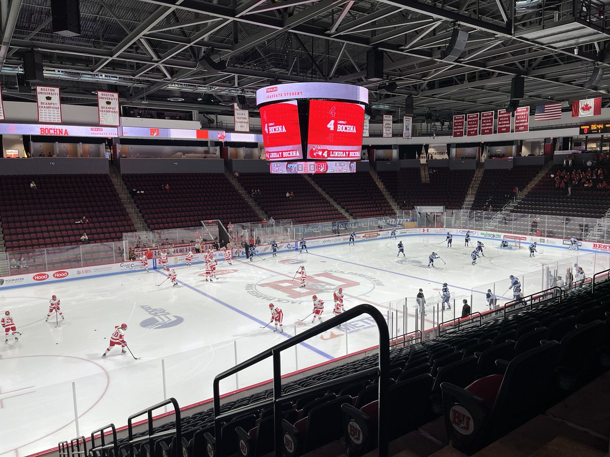 Terriers go for the weekend sweep against Maine after as dominating a 2-1 win as you’ll see in Game 1 yesterday. Get your college hockey afternoon kicked off with me, <a href="/RobertMarcello_/">Robert Marcello</a> and <a href="/CaitlinLBeal/">Caitlin Beal</a> now as we bring you coverage live from Agganis Arena!