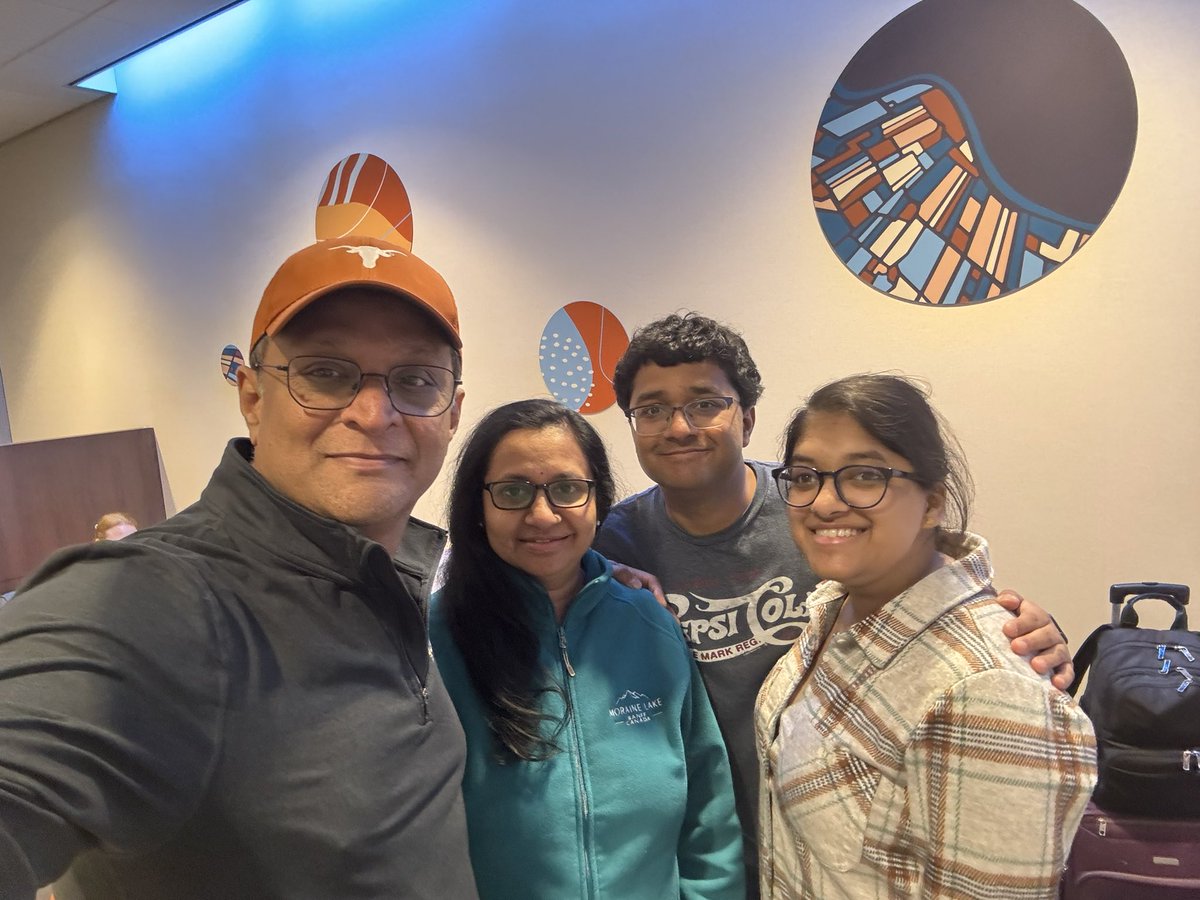 Family vacation starts!  On the most meaningful football day of the year - hook em horns!  Bang bang niner gang!  Au revoir!