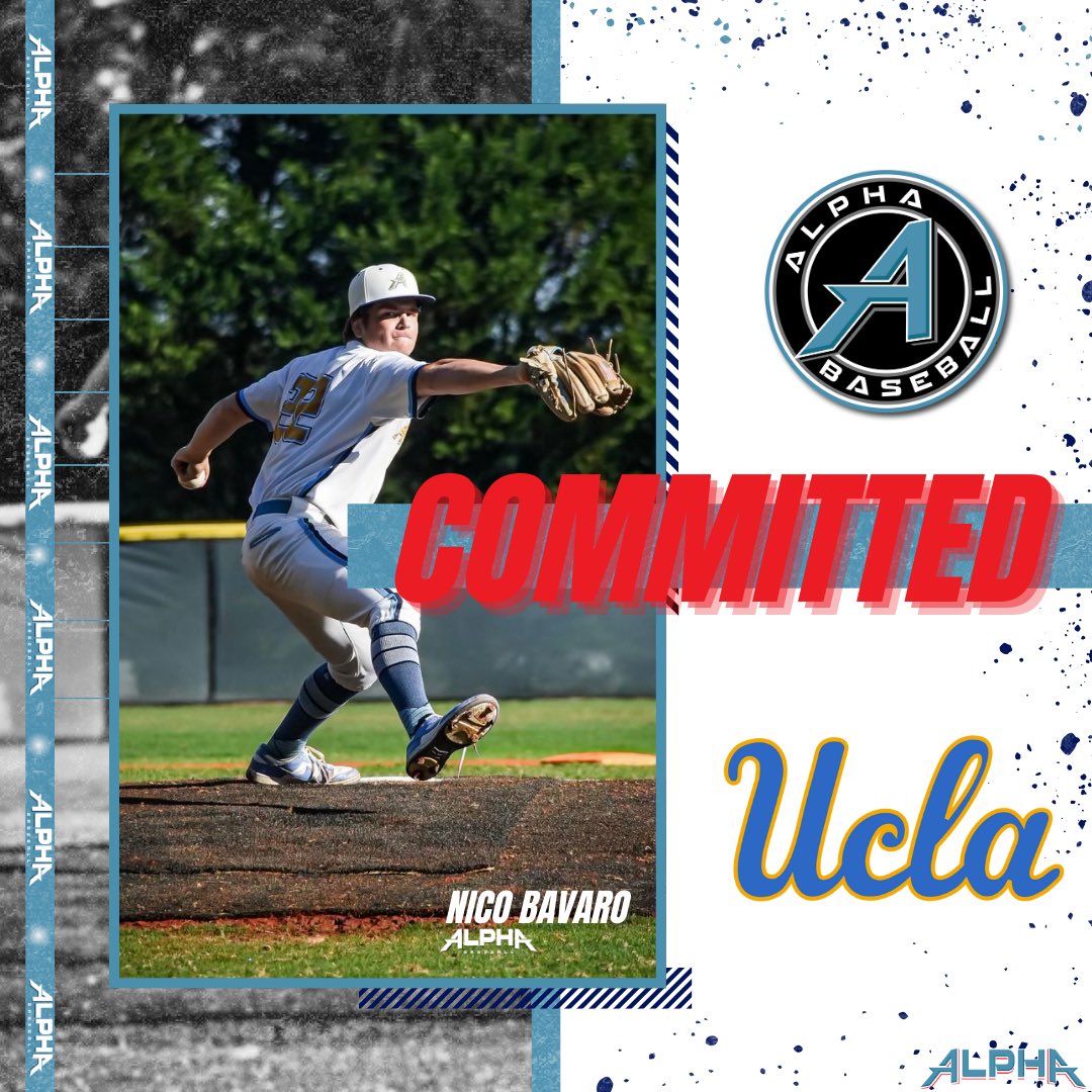 Congratulations to Nico Bavaro (‘26) on his commitment to UCLA! #GoBruins🐻 

#ThisIsAlpha | #GoBruins