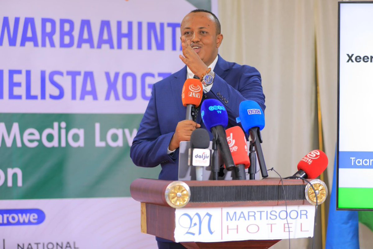 MAP_Puntland's tweet photo. 🚨 Breaking: Today in Garowe, at Martisoor Hotel, the Puntland government officially unveiled the much-awaited Access to Information Act at a powerful event hosted by @MAP_Puntland! 🎉 A huge win for #MediaFreedom, transparency, and public accountability. 📢 #Puntland #OpenGov https://t.co/bwq7rnV426