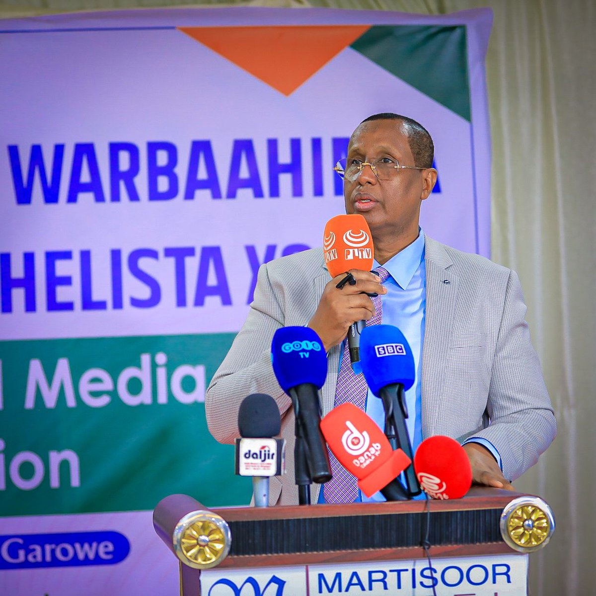 🚨 Breaking: Today in Garowe, at Martisoor Hotel, the Puntland government officially unveiled the much-awaited Access to Information Act at a powerful event hosted by <a href="/MAP_Puntland/">Puntland Media Guild</a>! 🎉 A huge win for #MediaFreedom, transparency, and public accountability. 📢 #Puntland #OpenGov