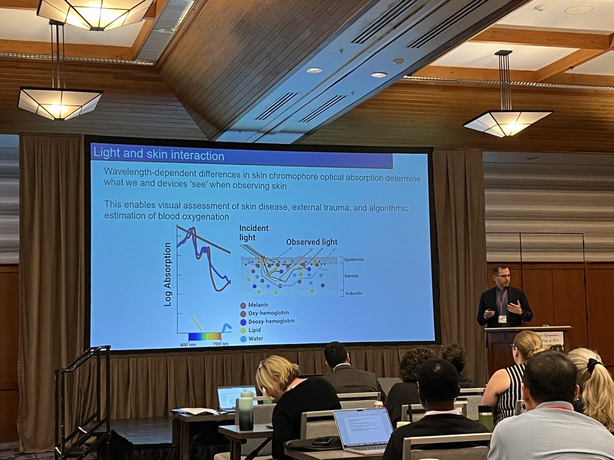 Christine Yokoyama, MD PhD (@christinecy) on Twitter photo GREAT talk by <a href="/leoshmu/">Leo Shmuylovich, MD PhD</a> on novel imaging techniques for pigment-agnostic clinical imaging in the skin. @WashUMedDerm #MontagnaSymposium GREAT talk by <a href="/leoshmu/">Leo Shmuylovich, MD PhD</a> on novel imaging techniques for pigment-agnostic clinical imaging in the skin. @WashUMedDerm #MontagnaSymposium