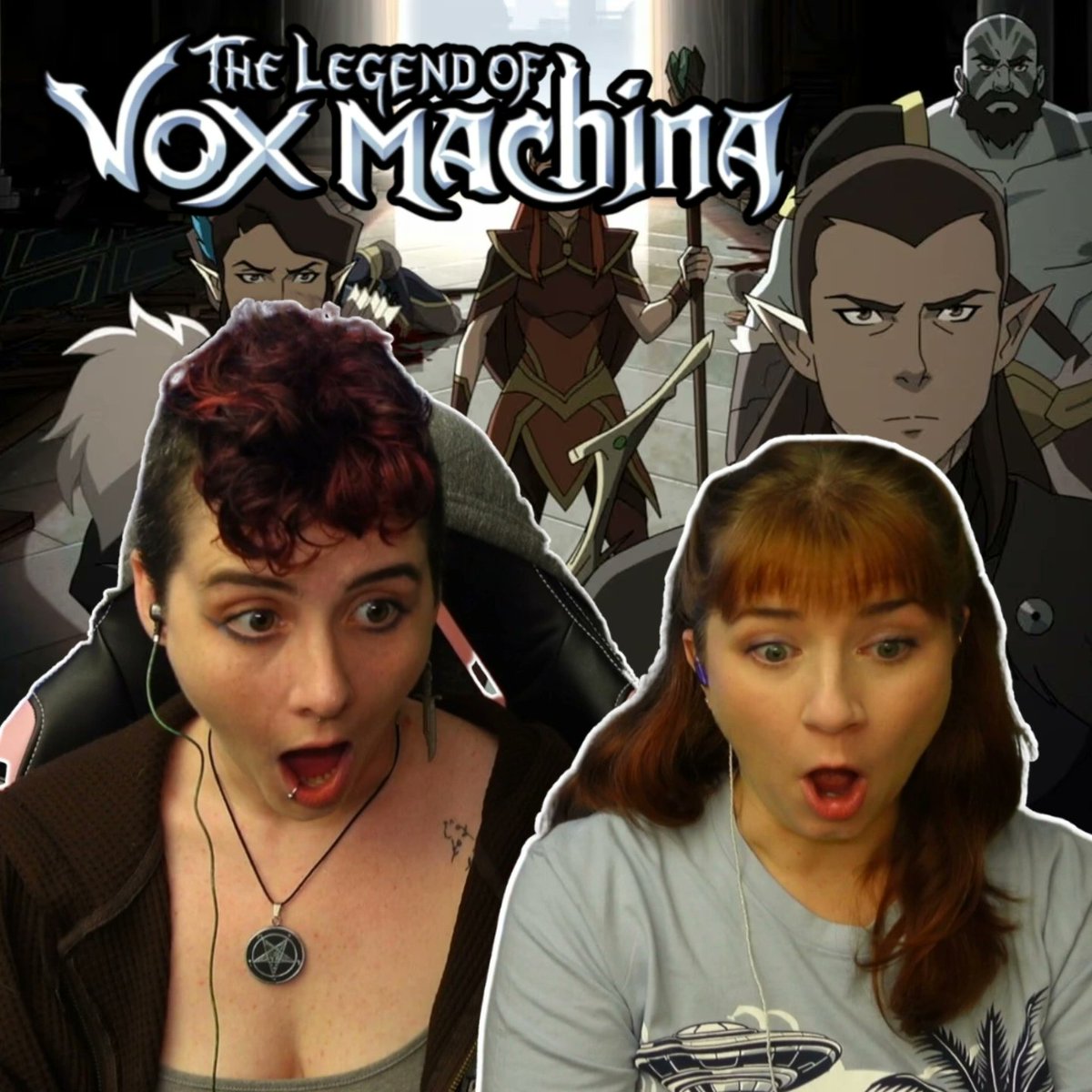 GallifreyGals's tweet photo. IT'S TIME!!! WE'RE BACK!!! The Legends of Vox Machina season 3 is off to the races over on the Gallifrey Pals channel!

Join us over on YouTube right now for "A Deadly Bargain." Where Kat already sheds tears because... Well. It's Kat. Are we surprised? ✨️ https://t.co/7rvZsmTH9w