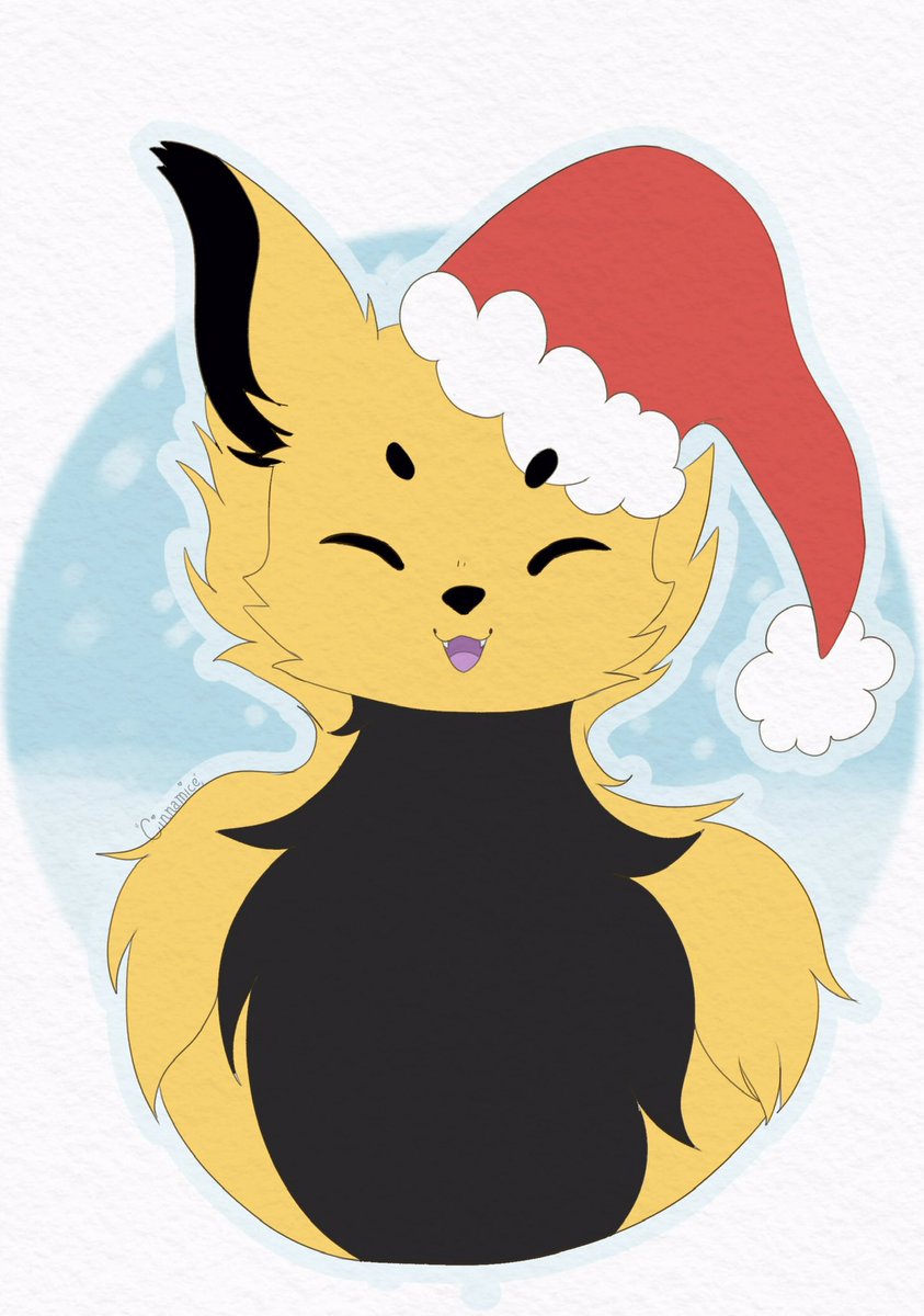 I know it’s early but this art is too cute! Christmas of me and my bestie <a href="/matrixpl23/">Matrixpl23</a>  

Artist: <a href="/cinnamice/">Emmy 🦋 team seafoam</a>  Tysm! ♥️