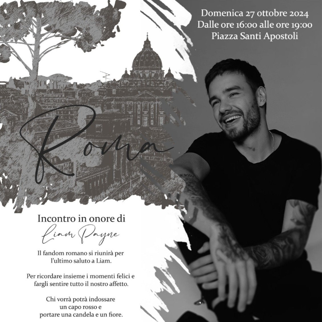 Il memorial è ufficialmente spostato al 27 Ottobre in Piazza Santi Apostoli dalle ore 16:00 alle 19:00. Grazie alle forze dell'ordine siamo riusciti ad ottenere tutti i permessi per poter essere in norma e svolgerlo nella massima tranquillità. Grazie a tutti voi🫂🤍 LEGGETE⬇️