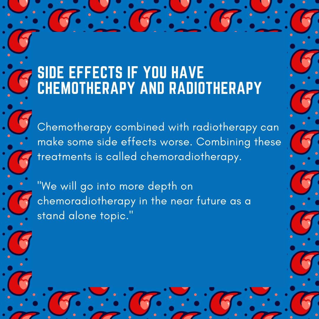 We are not going to sugar coat it, the list of side effects from #radiotherapy to the tongue is scary to say the least. We are currently developing a series of posts, which are solely about every single side effect with useful insights from within the community. #TongueCancer