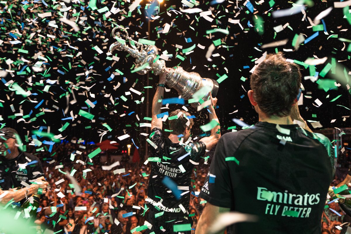 Memories etched in silver and soaked in champagne last forever.

Congratulations Emirates Team New Zealand

#AC37 #Day6