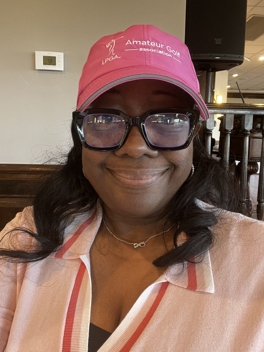 CrystalLCochren's tweet photo. My @LPGAAmateurs Chapter had our Final Putt Outing and Luncheon today. I didn’t play golf, but I attended the luncheon. I won TWO 30-minute lessons at the Mercer County Golf Academy! ⛳️ https://t.co/zET2JXA1zA