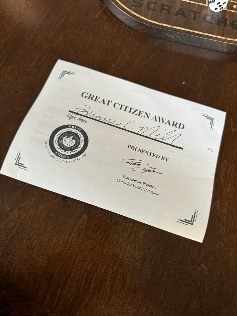 Look at this one of a kind award I got in the mai!!
Bet no one else has one