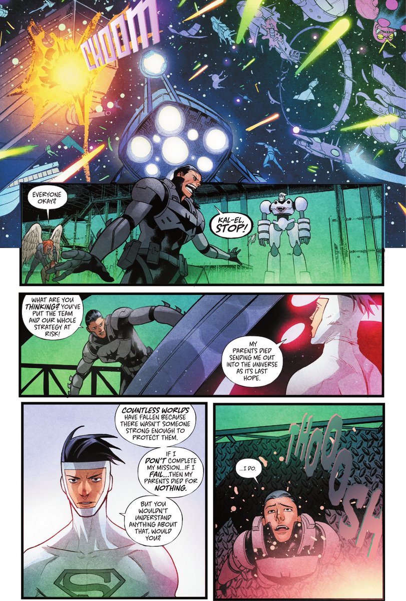 chelsdaniel280's tweet photo. “If I don’t complete my mission…if I fail…then my parents died for nothing. But you wouldn’t understand anything about that, would you?”
(DC Mech #3 - Kenny Porter, Baldemar Rivas, Mike Spicer, and Tom Napolitano)
#Superman #Batman
#DCMech #dccomics https://t.co/KYmeClf1vG