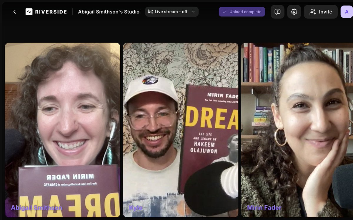 kyle green (@kylethegreen) on Twitter photo Co-hosted <a href="/DearAdamSilver/">Abigail Smithson</a> and got to talk to <a href="/MirinFader/">Mirin Fader</a> about her excellent new book on Hakeem Olajuwon! podcasts.apple.com/us/podcast/epi…. Listen/read for insights into the globalization of basketball, cultural identity, racism and American culture, and a heavy dose of sports nostalgia! Co-hosted <a href="/DearAdamSilver/">Abigail Smithson</a> and got to talk to <a href="/MirinFader/">Mirin Fader</a> about her excellent new book on Hakeem Olajuwon! podcasts.apple.com/us/podcast/epi…. Listen/read for insights into the globalization of basketball, cultural identity, racism and American culture, and a heavy dose of sports nostalgia!