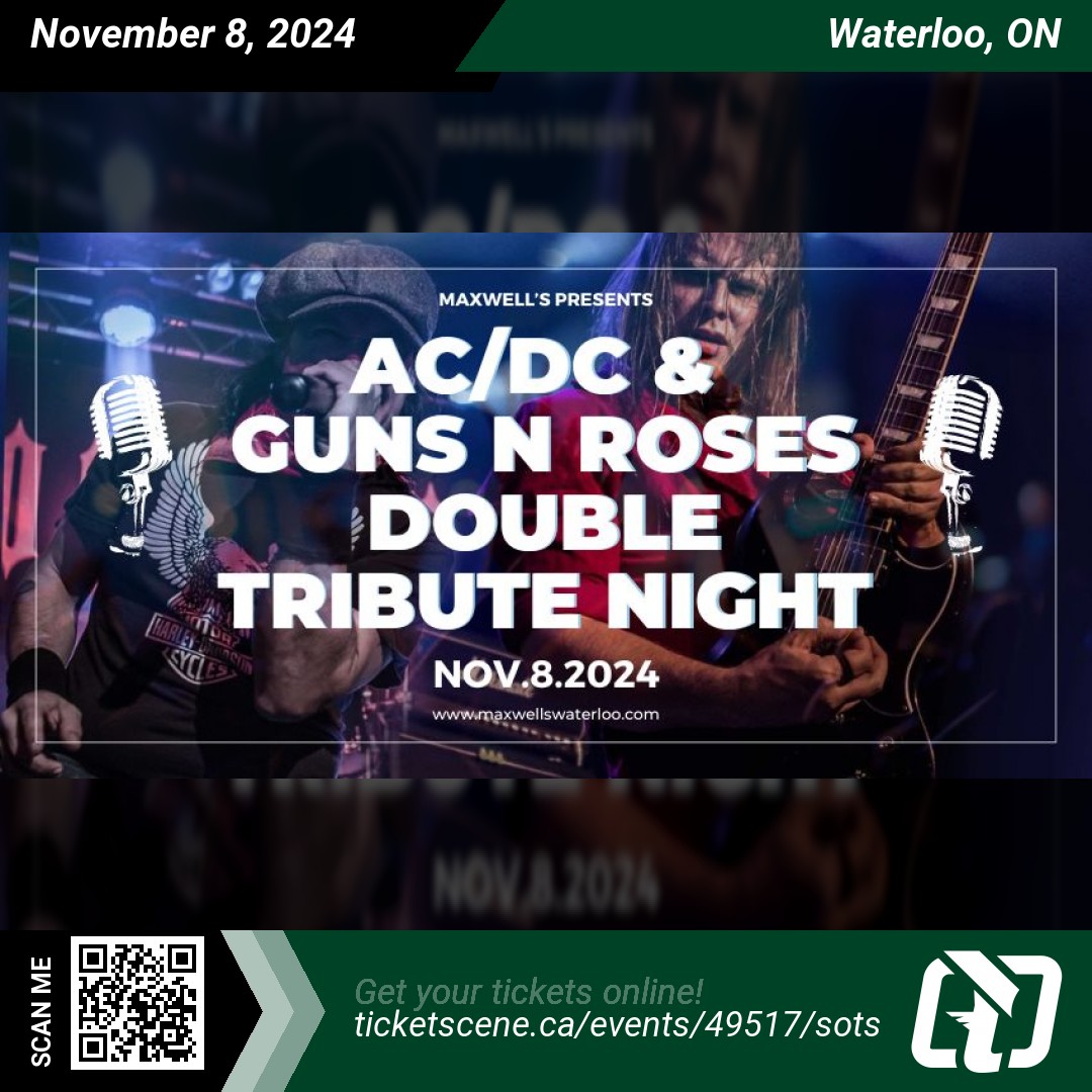 AC/DC Tribute: Who Made Who will be performing at <a href="/maxwellsmusic/">Maxwell's Waterloo</a> on Friday, November 8, 2024 at 8:00 pm
Get your tickets online ticketscene.ca/events/49517/s…
#waterloo #tickets #events