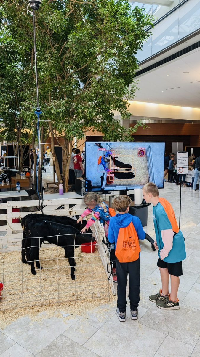 Joao Dorea (@jrrdorea) on Twitter photo Bucky Badger and many kids visited our AI for Ag station at the <a href="/WiSciFest/">WisconsinScienceFest</a> in the <a href="/DiscoveryBldg/">Discovery Building</a>! We demonstrated how computer vision can be used to monitor animal behavior/health. Big thanks to the amazing team I had the privilege of working with to make this station a success! Bucky Badger and many kids visited our AI for Ag station at the <a href="/WiSciFest/">WisconsinScienceFest</a> in the <a href="/DiscoveryBldg/">Discovery Building</a>! We demonstrated how computer vision can be used to monitor animal behavior/health. Big thanks to the amazing team I had the privilege of working with to make this station a success!