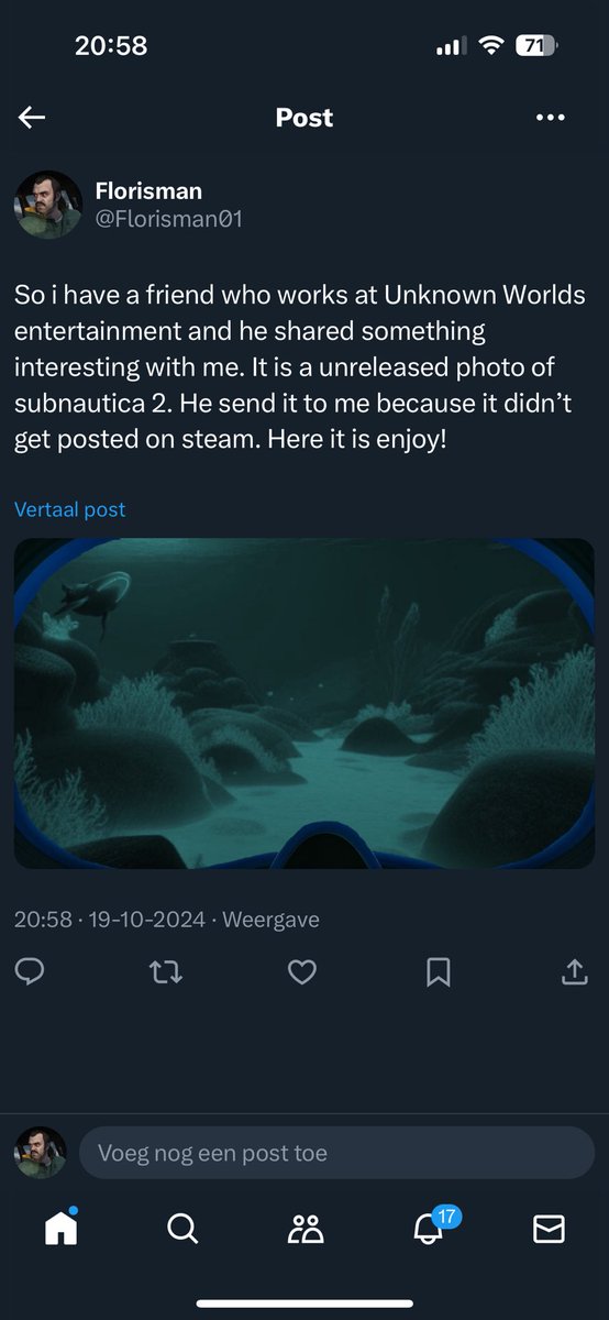 Florisman01's tweet photo. @TinkererYorch New subnautica 2 image! https://t.co/u4VoRdESL4