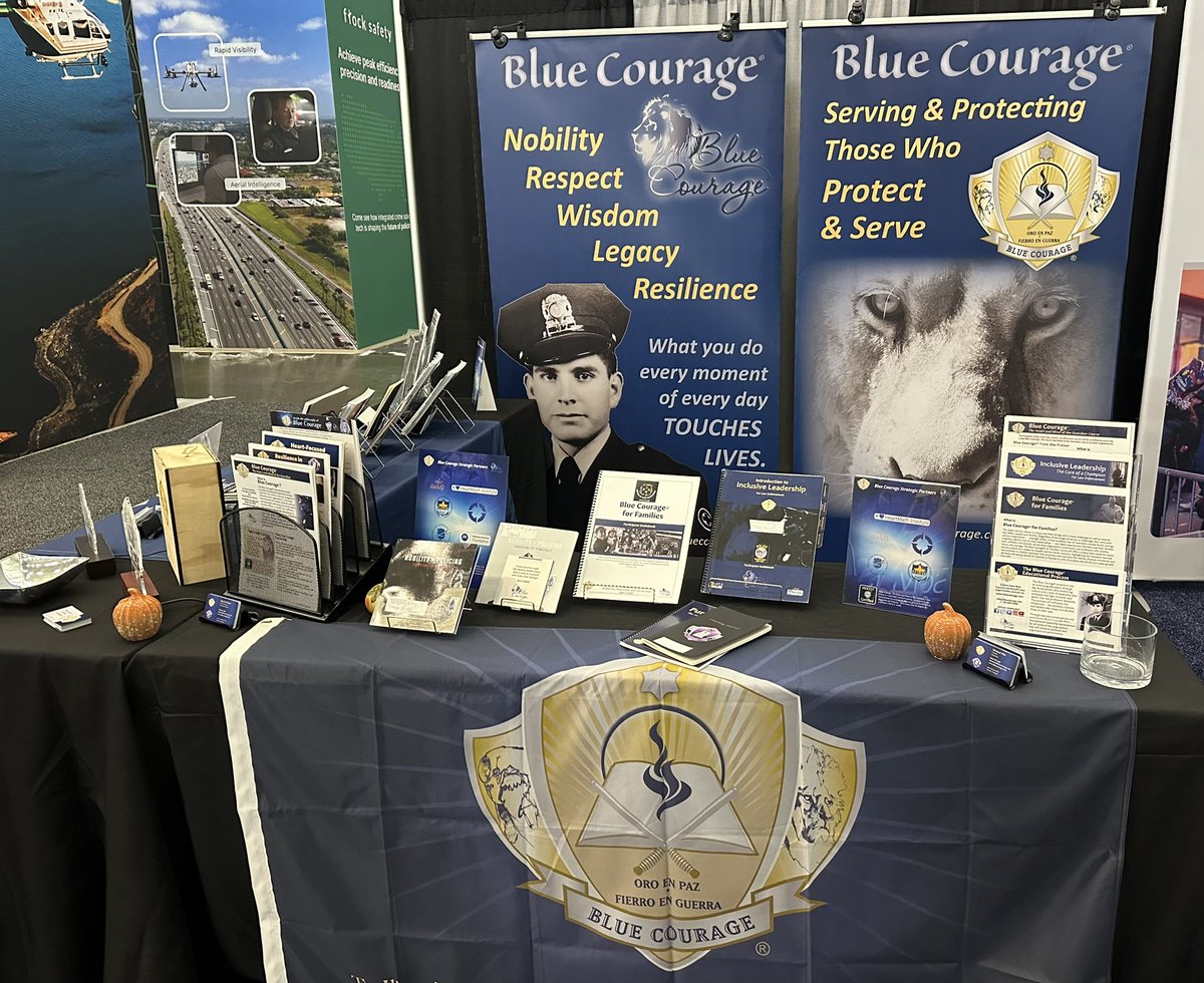 bluecourage's tweet photo. Blue Courage is ready for IACP in beautiful Boston!
Attending? We would love for you to come by and say Hi - booth 1016 near Motorola! #blue courage #purpleresolve #LEleadershipdevelopment #iacp2024 https://t.co/odnUwyrr0F