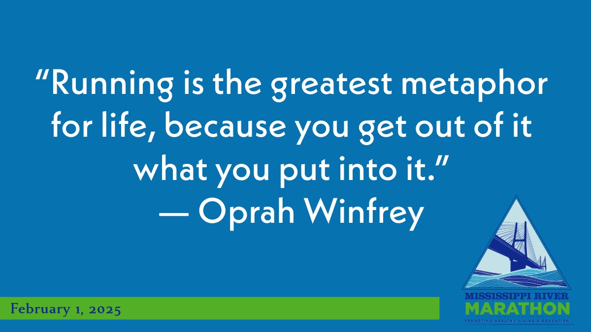 MSRivMarathon's tweet photo. Motivation Monday
Just like our Mississippi native, Oprah, you can push through challenges and cross that finish line stronger than ever. Whether it’s your first race or your 50th, this is YOUR time to shine! 
 Register today and make this race one to remember. https://t.co/RZwwEOZyOQ