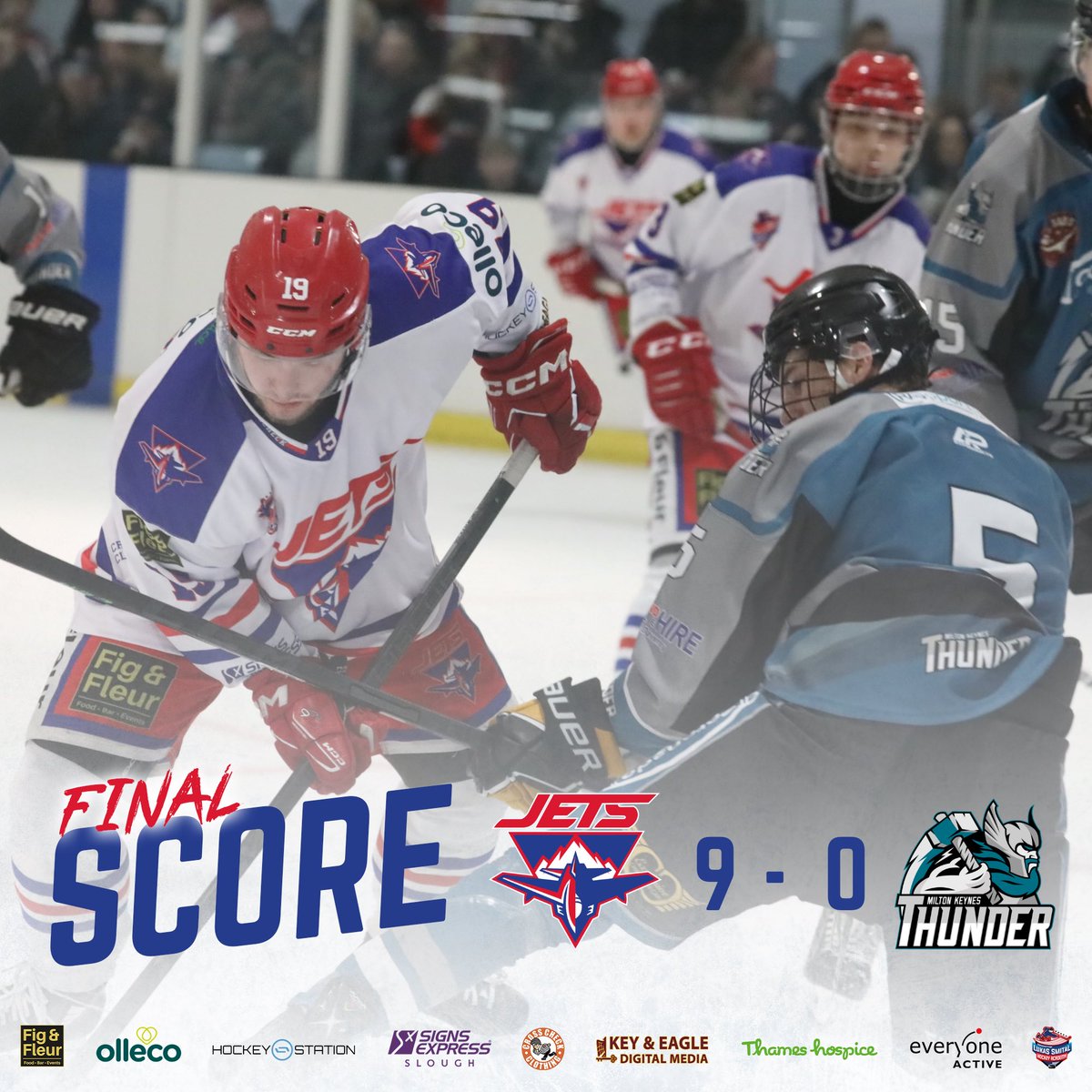 𝗪𝗜𝗡𝗡𝗘𝗥𝗦 𝗜𝗡 𝗦𝗟𝗢𝗨𝗚𝗛 𝗧𝗢𝗡𝗜𝗚𝗛𝗧
Slough Jets 9-0 Milton Keynes Thunder