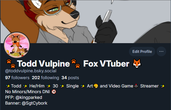 Making the steady migration over to 🟦☁️ 

Find all my socials in my bio! Or join my Discord Server if you wanna hang out!