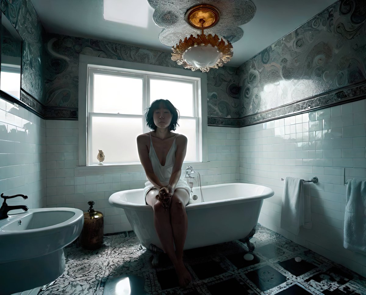 xalieri's tweet image. Houses of Night and Day, set 9. 2 of 3

#HouseofDay #InteriorDesign #LightingIssues #LessThan #CozyComfort #IComeHereForTheAmbience #WeirdArt #PsychologicalLandscape #ImSureItMustMeanSomething

#DarkArts #DigitalArt #AIAssistedArt #AIArt #WomboDream #StableDiffusion