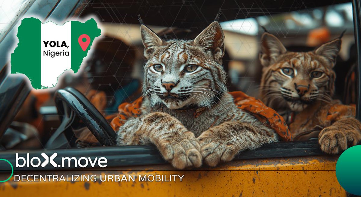 1/3 🚀 Big news! @bloXmove is officially launching in Yola, Nigeria next week! 🎉 The mobility platform is here to simplify transportation with decentralized solutions enabling secure transportation with low fees. 🌍 #DePIN $BLXM