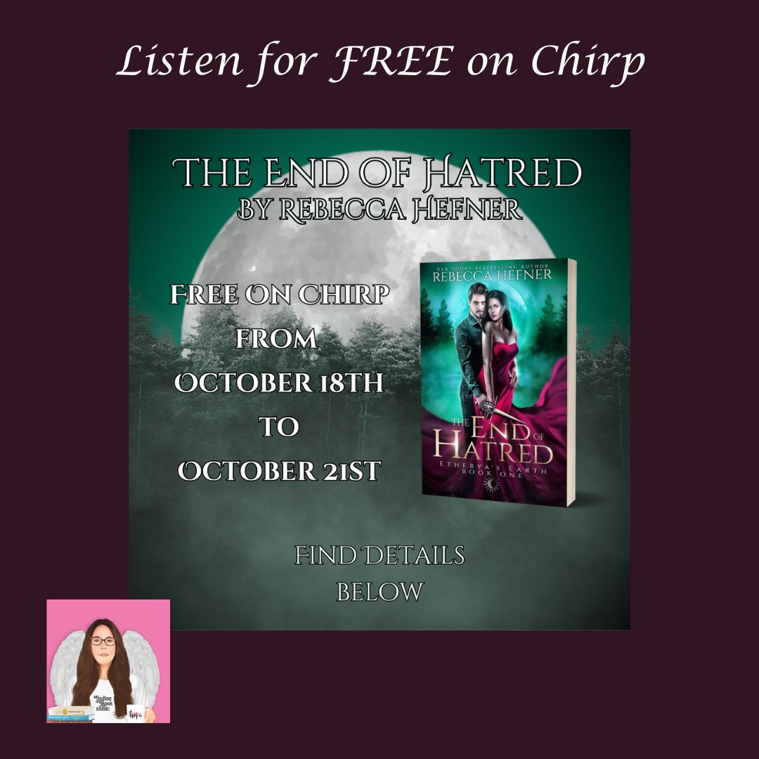 Nadine Bookaholic (@nbookaholic) on Twitter photo Are you someone who prefers audiobooks over visual reading? Or do you just love listening to audiobooks? Lucky for you, “The End of Hatred” by <a href="/RebHefnerAuthor/">Rebecca Hefner - Sexy Vamps & Steamy Sci-Fi🤓🧛❤️</a> is free on Chirp from October 18th to October 21st!
➡ ow.ly/G8aA50TP9nU
#nadinebookaholic #rebeccahefner #chirp Are you someone who prefers audiobooks over visual reading? Or do you just love listening to audiobooks? Lucky for you, “The End of Hatred” by <a href="/RebHefnerAuthor/">Rebecca Hefner - Sexy Vamps & Steamy Sci-Fi🤓🧛❤️</a> is free on Chirp from October 18th to October 21st!
➡ ow.ly/G8aA50TP9nU
#nadinebookaholic #rebeccahefner #chirp