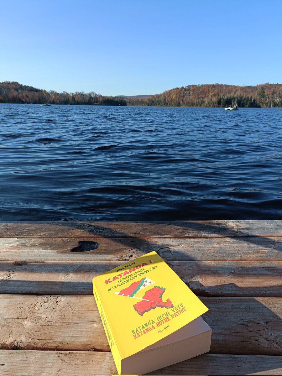 J'ai eu la chance de recevoir ma commande de "Katanga! La guerre oubliée de la Françafrique contre l'ONU" de M. @MaurinPicard la veille d'un départ en chalet : Cadre exceptionnel pour lire les résultats d'une recherche exceptionnelle !