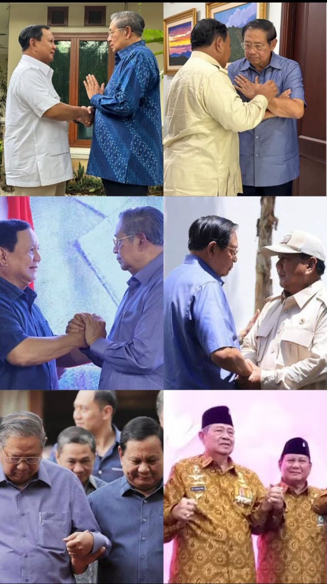 KIBCentre's tweet photo. Presiden ke-6 Republik Indonesia @SBYudhoyono &amp; Presiden ke-8 Republik Indonesia @prabowo 🇮🇩🇮🇩

#KIBCentre https://t.co/gKjC2Eh4K1